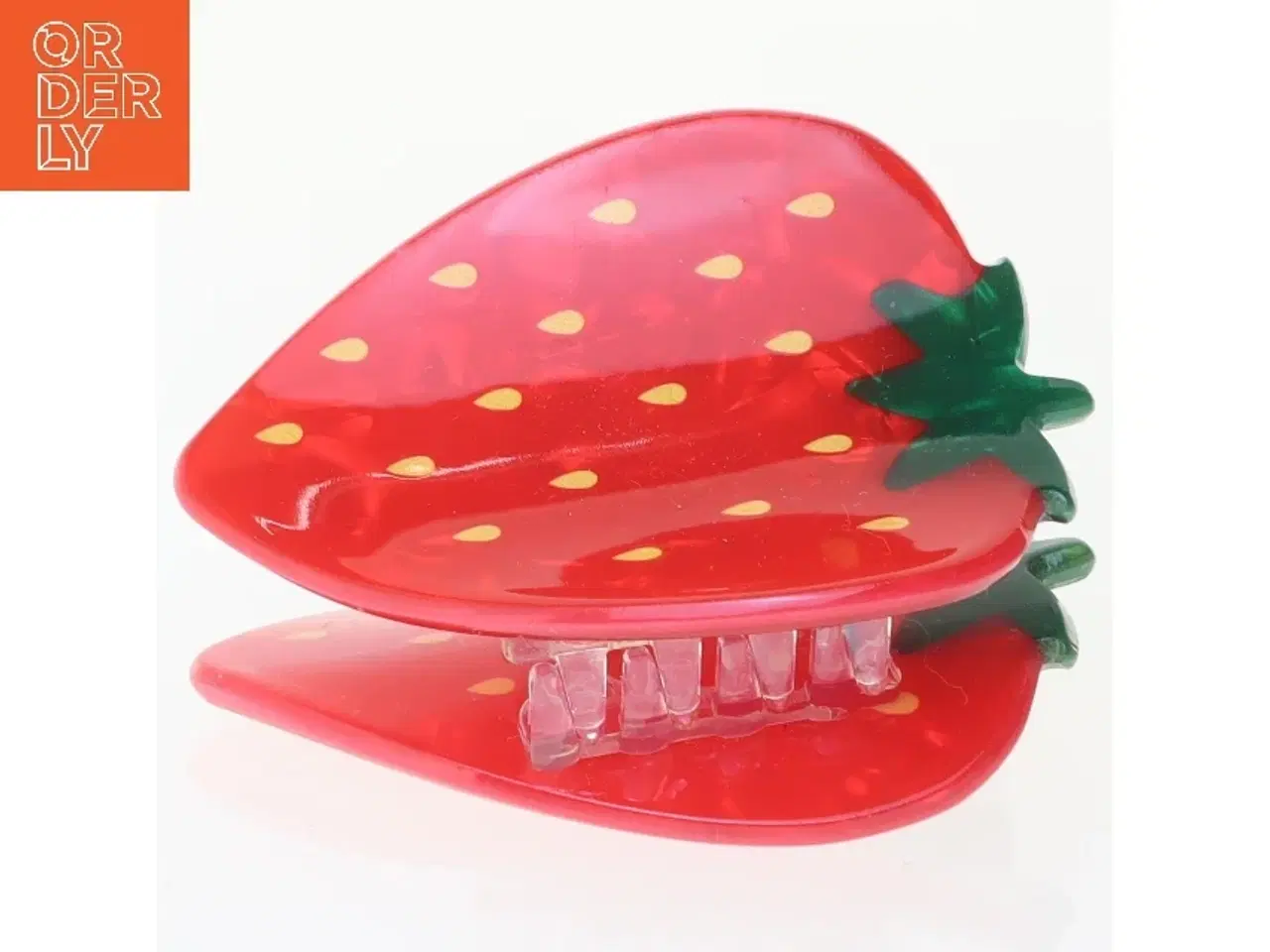 Billede 2 - Jordbær hårspænde (str. 6 cm)