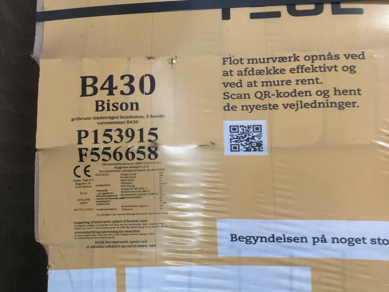 Billede 1 - Mursten fra Strøjer Tegl