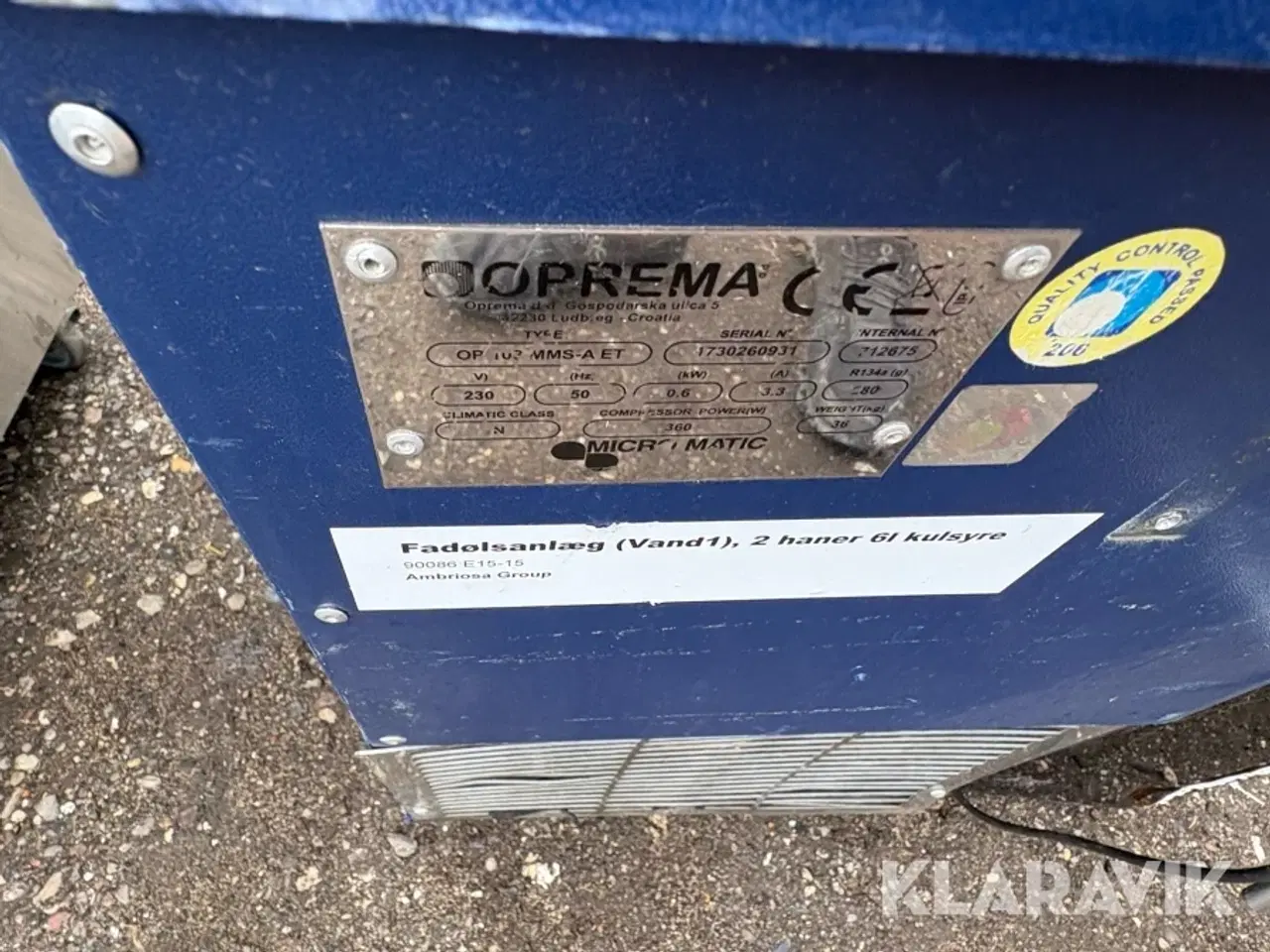 Billede 9 - Fadøls køler Oprema OP 102 MMS-A ET