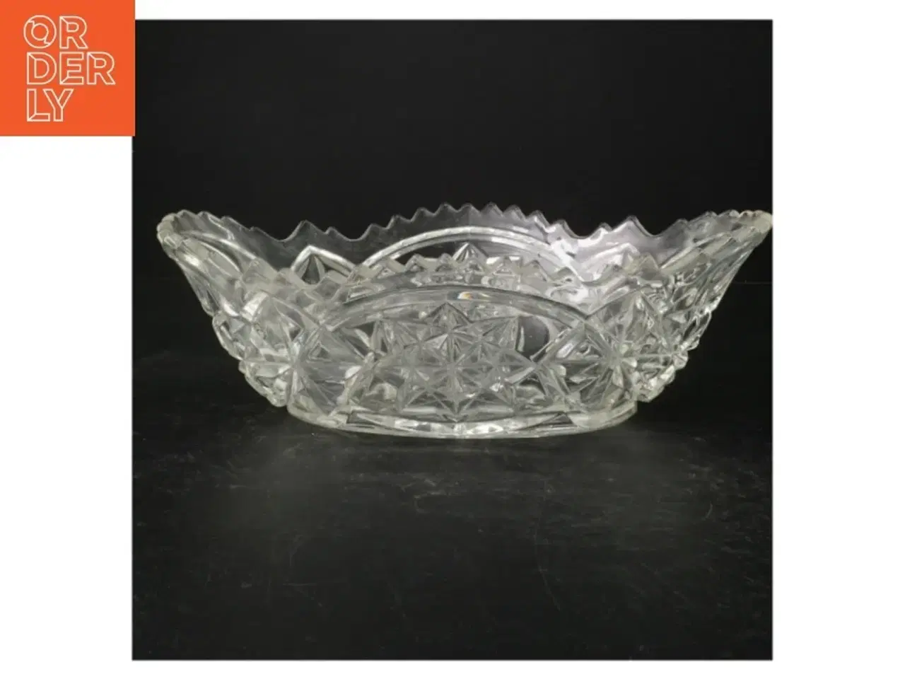 Billede 2 - Krystalkrystalskål (str. 32 cm. x 18 cm)