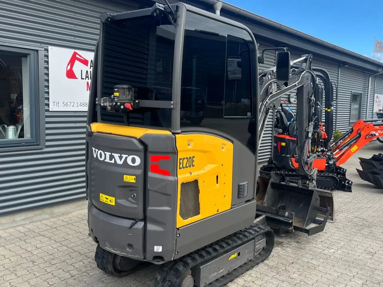 Billede 17 - Volvo EC20E Tiltman, centralsmørring og skovlpakke.