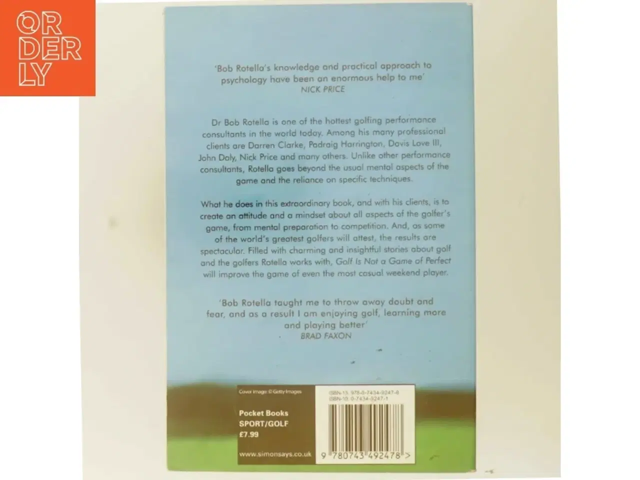 Billede 3 - Golf Is Not a Game of Perfect af Robert J. Rotella, Bob Cullen, Robert Cullen (Bog)
