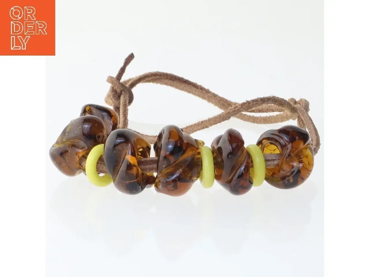 Billede 2 - Halskæde med glasperler (str. 60 cm)