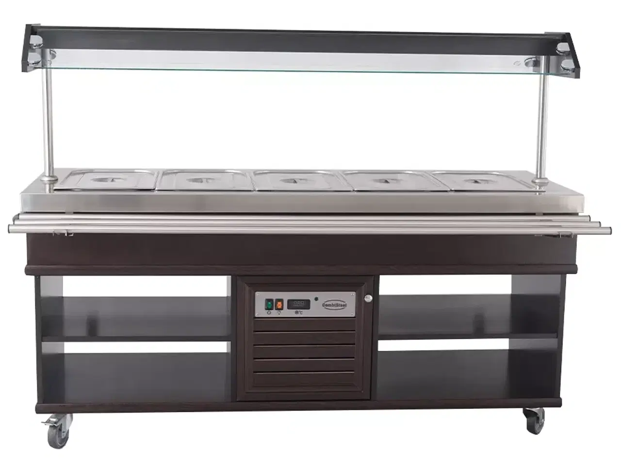 Billede 3 - Salatbar GN 5/1 – Mahogni Finish & LED-lys