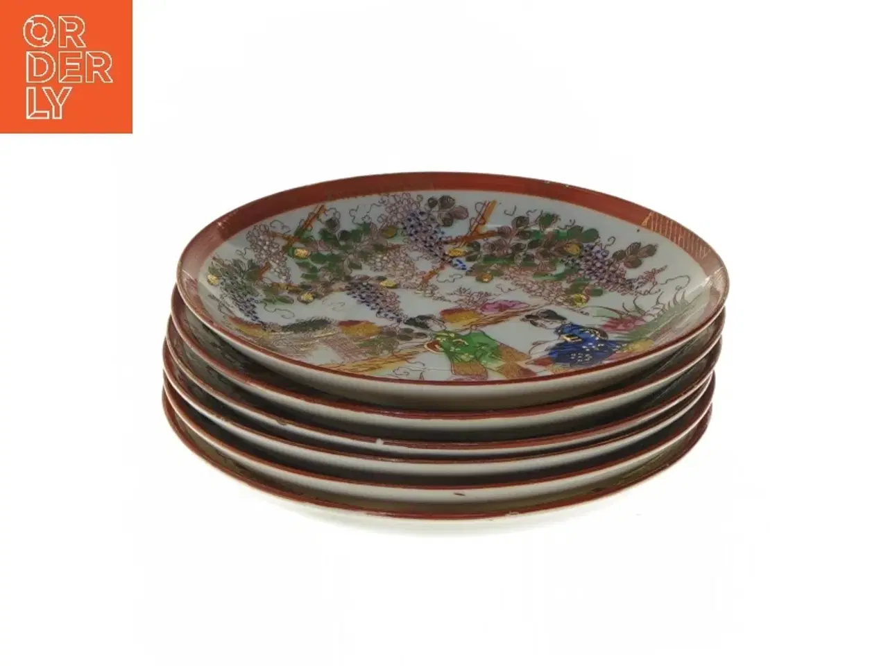 Billede 1 - Japanske dekorative tallerkener (str. Ø 13 cm)