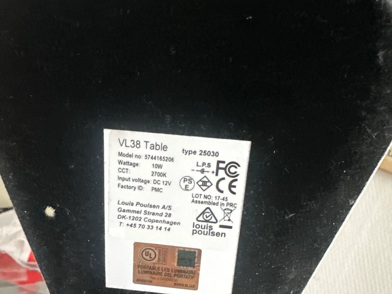 Billede 1 - VL 38 table