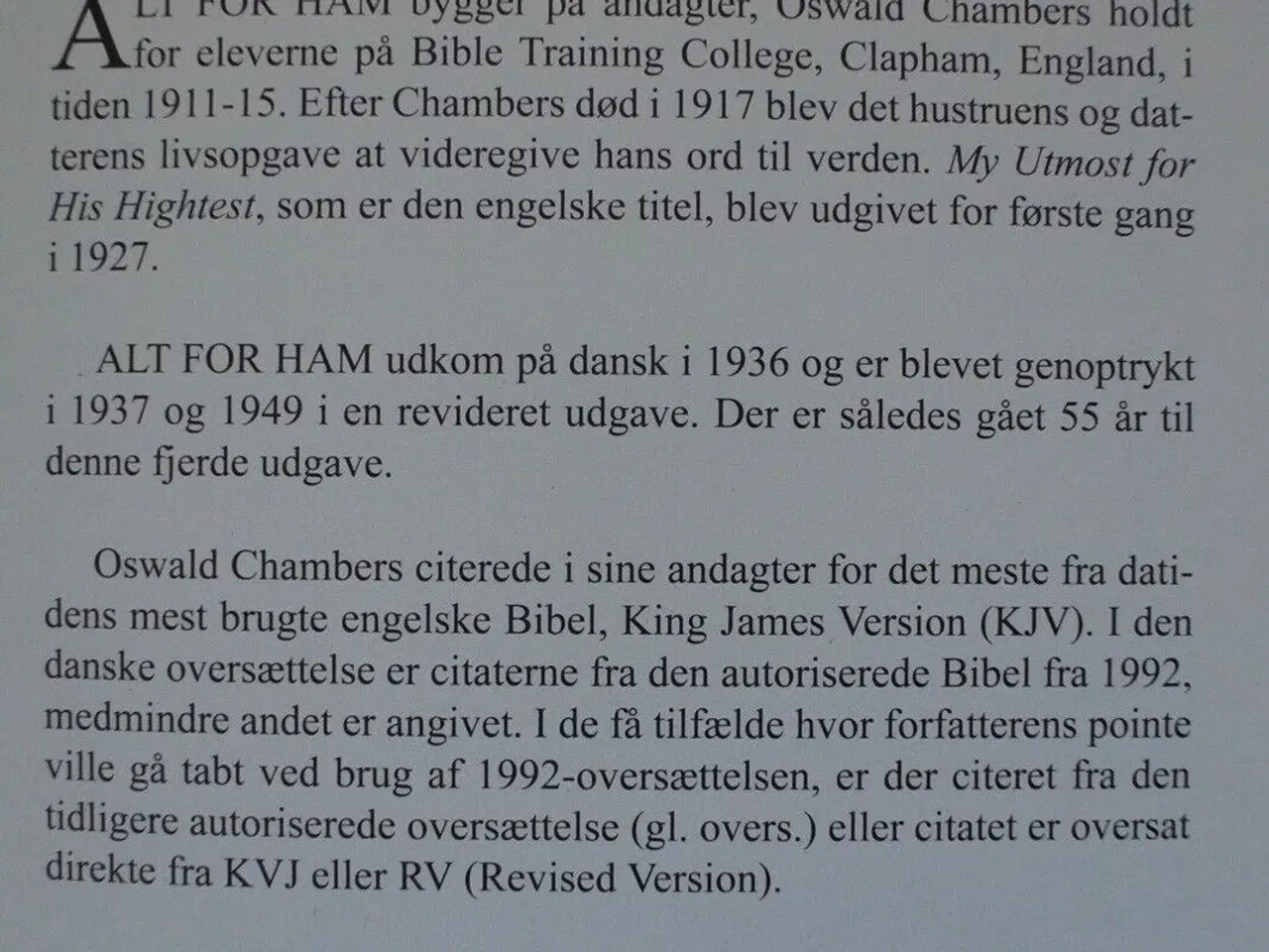 Billede 2 - alt for ham - en andagtsbog, af oswald chambers, e