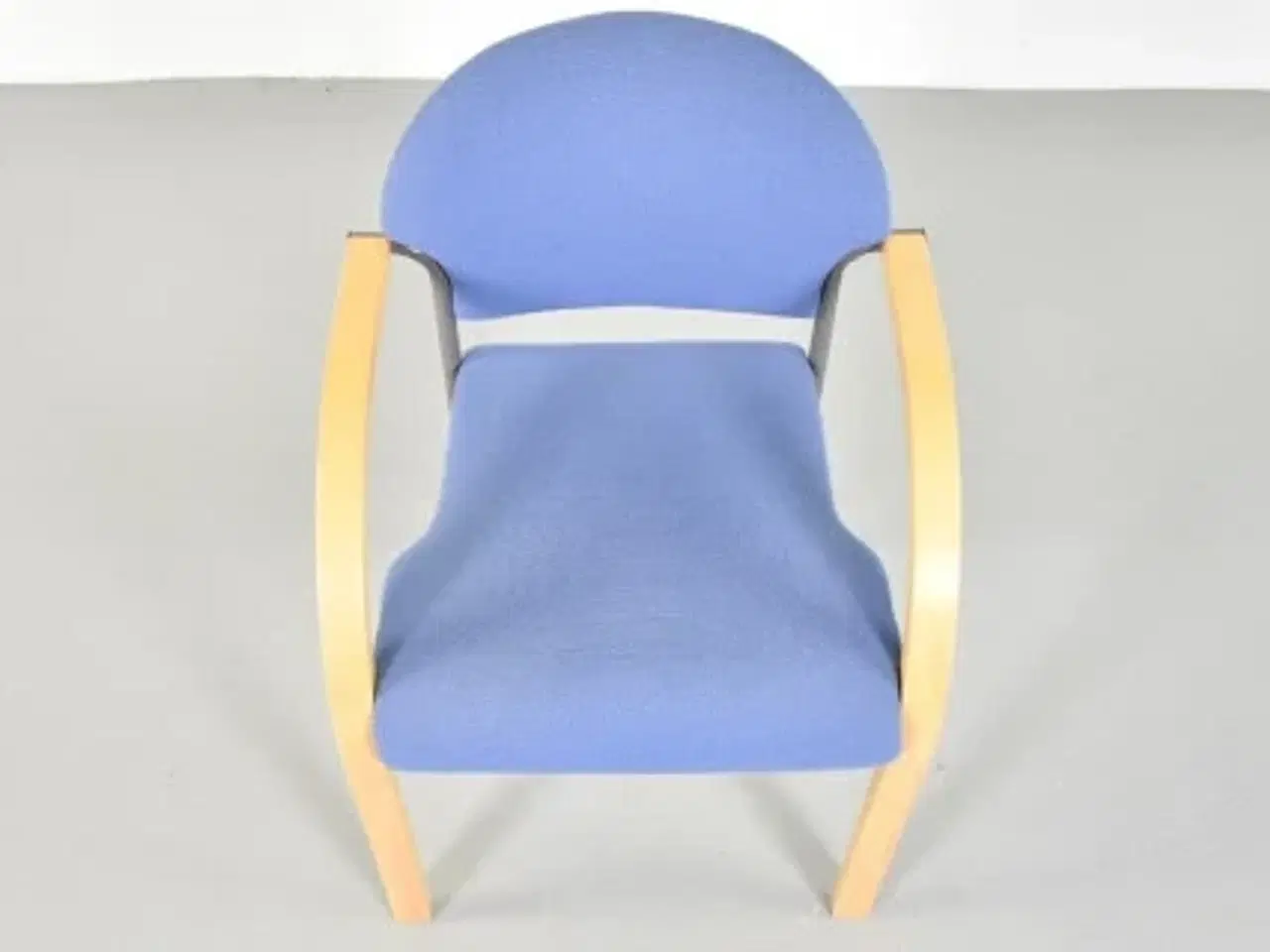 Billede 5 - Häg scala konferencestol med blå polster og armlæn i bøg