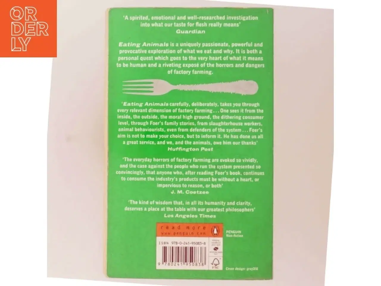 Billede 3 - Eating Animals af Jonathan Safran Foer (Bog)