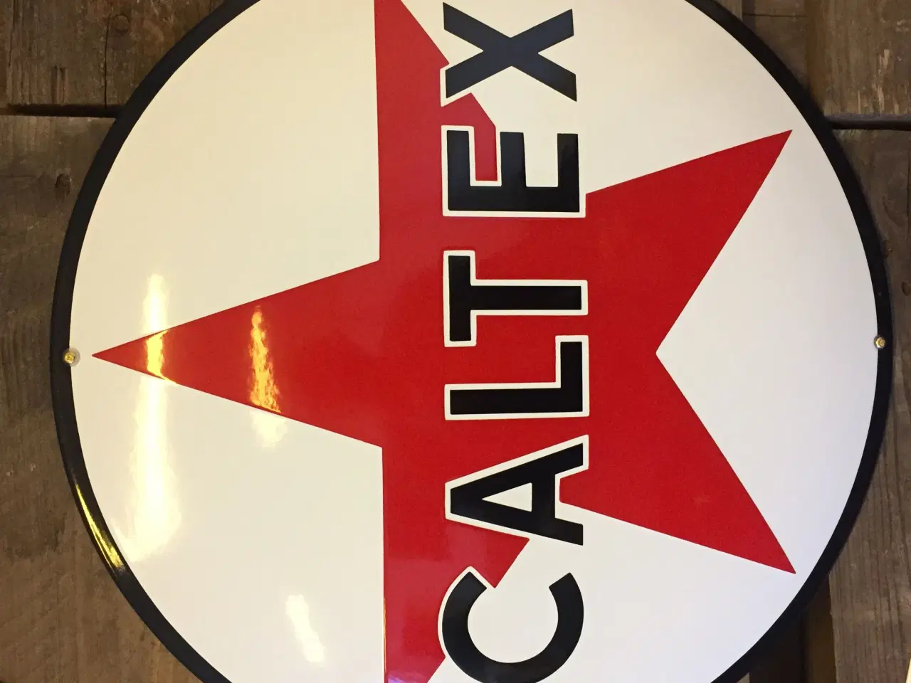 Billede 1 - Caltex emaljeskilt