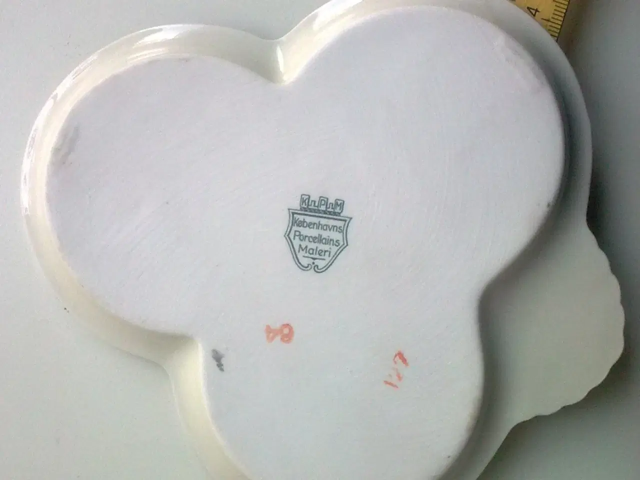 Billede 3 - Platin kant på gl. dansk mini bakke fad