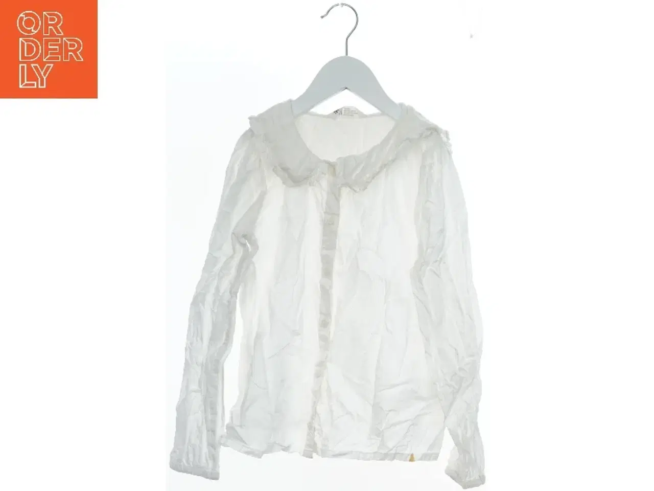 Billede 1 - Hvid bluse med krave fra H&M (str. 140)