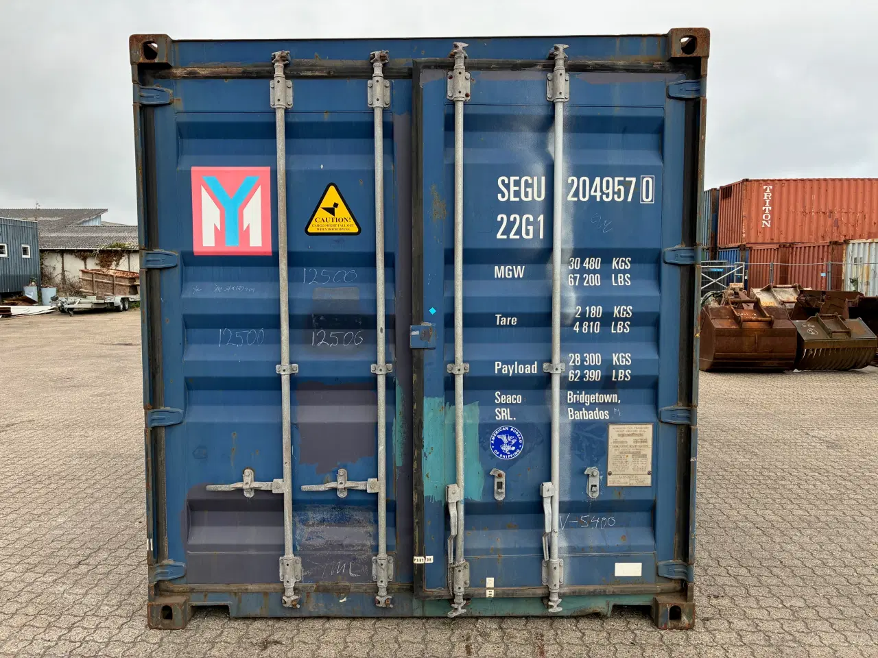 Billede 1 - 20 fods Container- ID: SEGU 204957-0