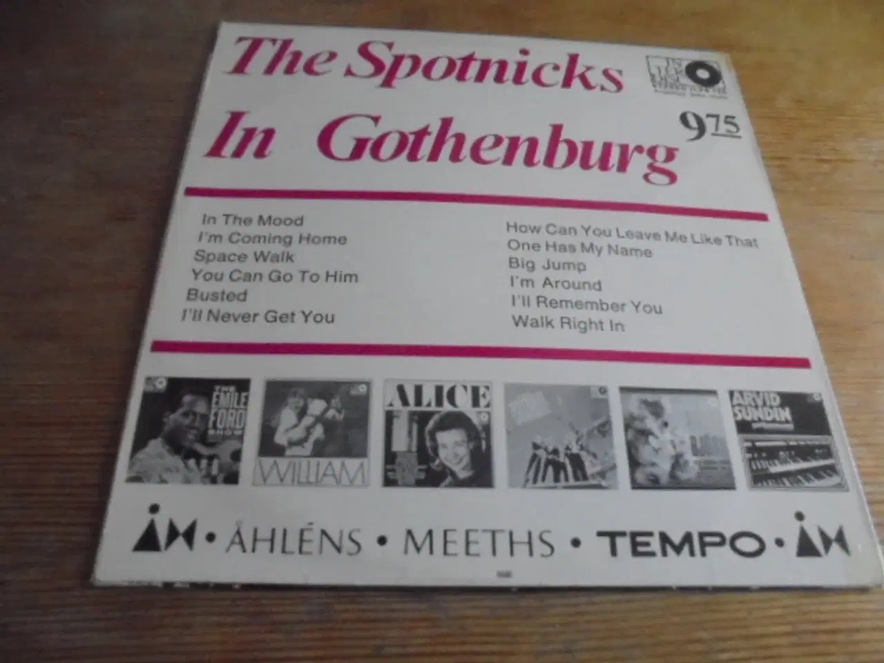 Billede 2 - LP: The Spotnicks at home in Gothenburg  