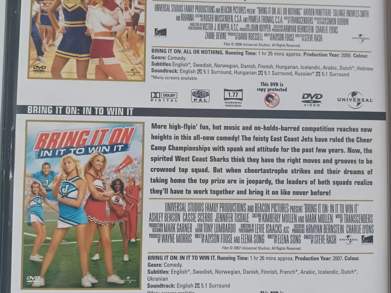 Billede 3 - Bring it on DVD - 2 film box