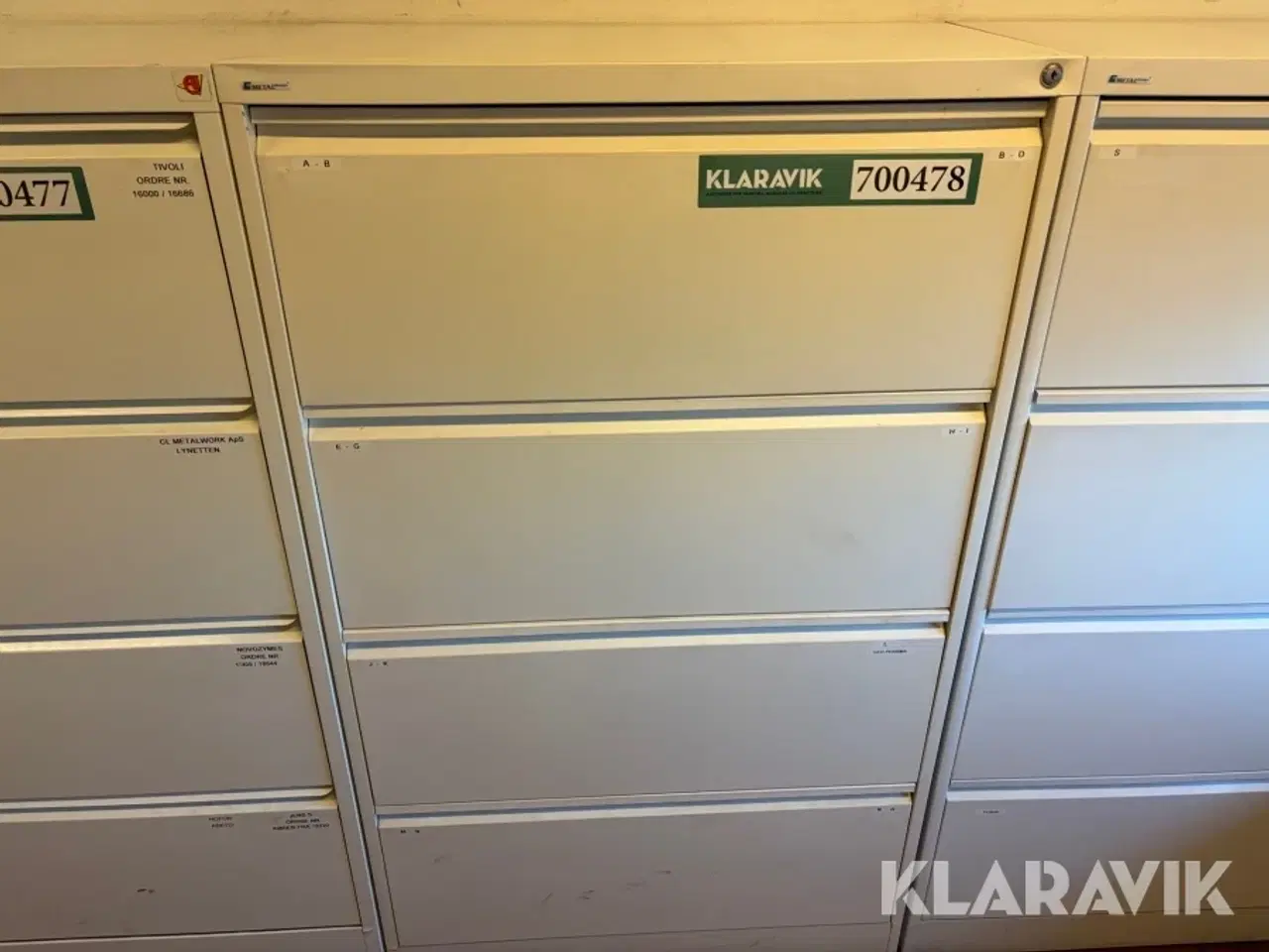 Billede 1 - Arkivskabe med lås 4 styk