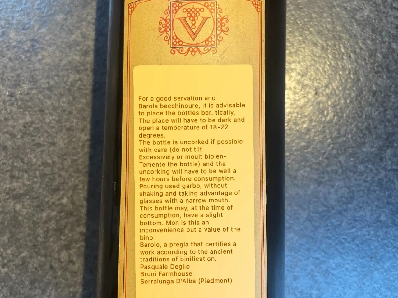 Billede 5 - Barolo rødvin fra årgang 1964 - Utrolig god stand