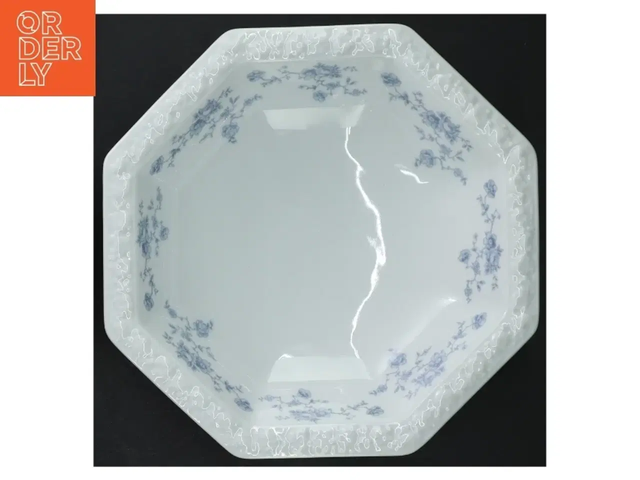 Billede 3 - Blåt mønstret porcelænsfad fra Rosenthal (str. Ø. 20 cm)