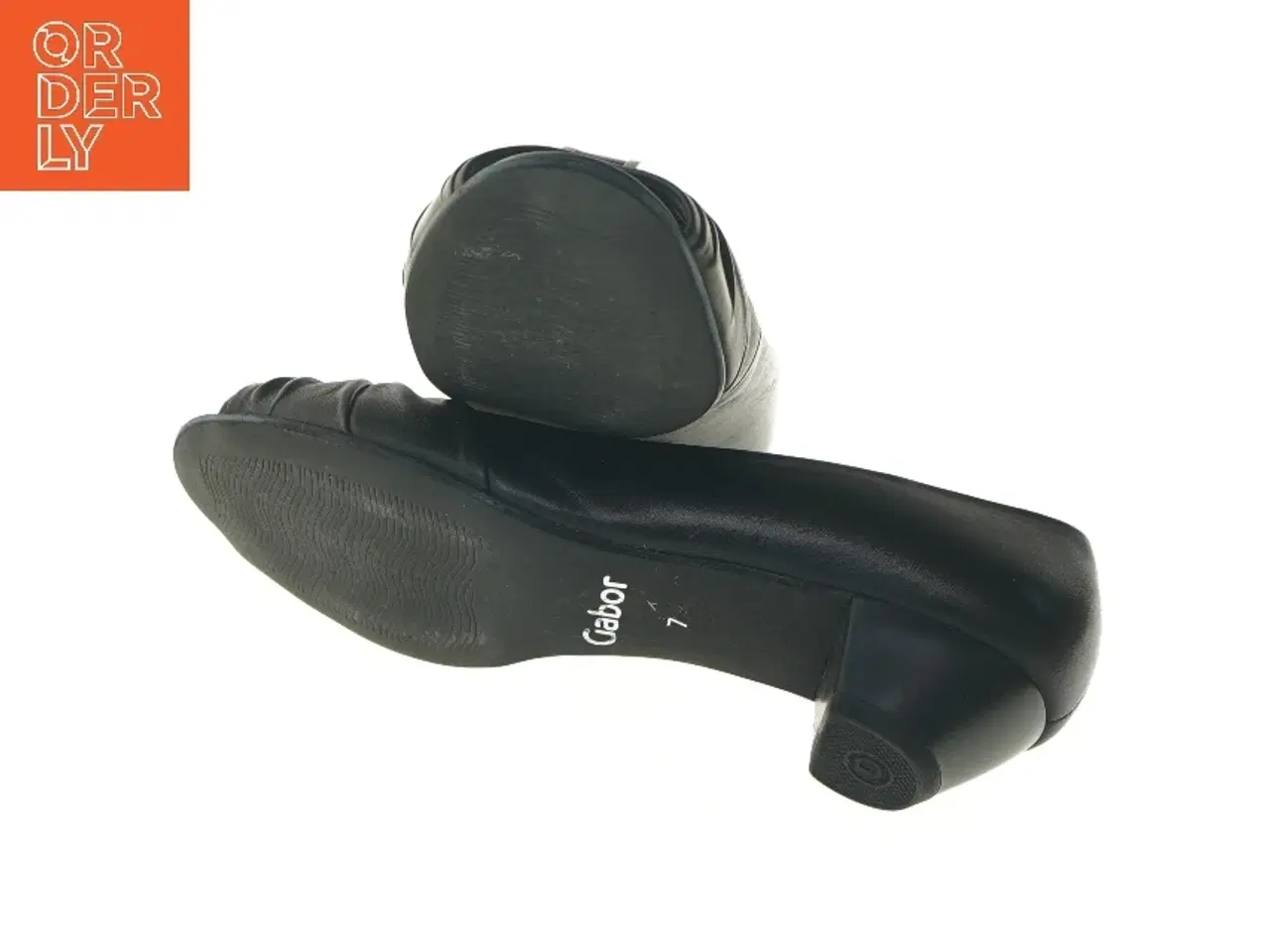 Billede 7 - Sort damepumps med peep-toe fra Gabor (str. 40,5 )