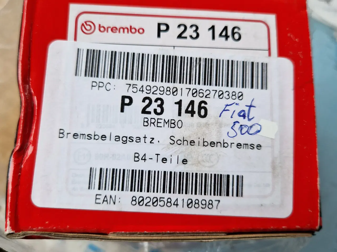 Billede 1 - Bremseklodser bagerste Fiat 500