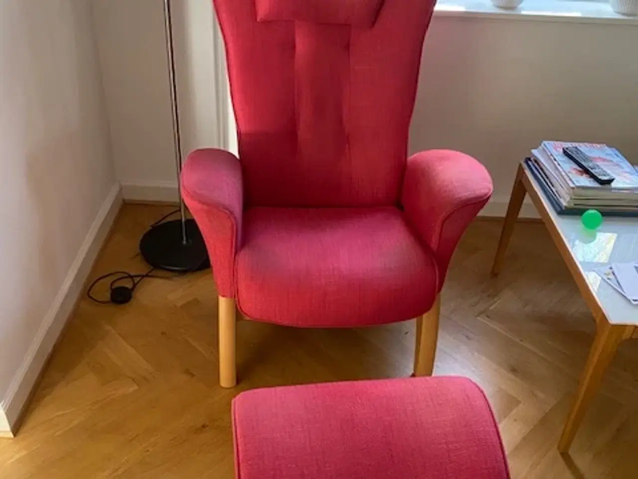 Billede 1 - Super siddekomfort-Tellus lænestol med fodskammel