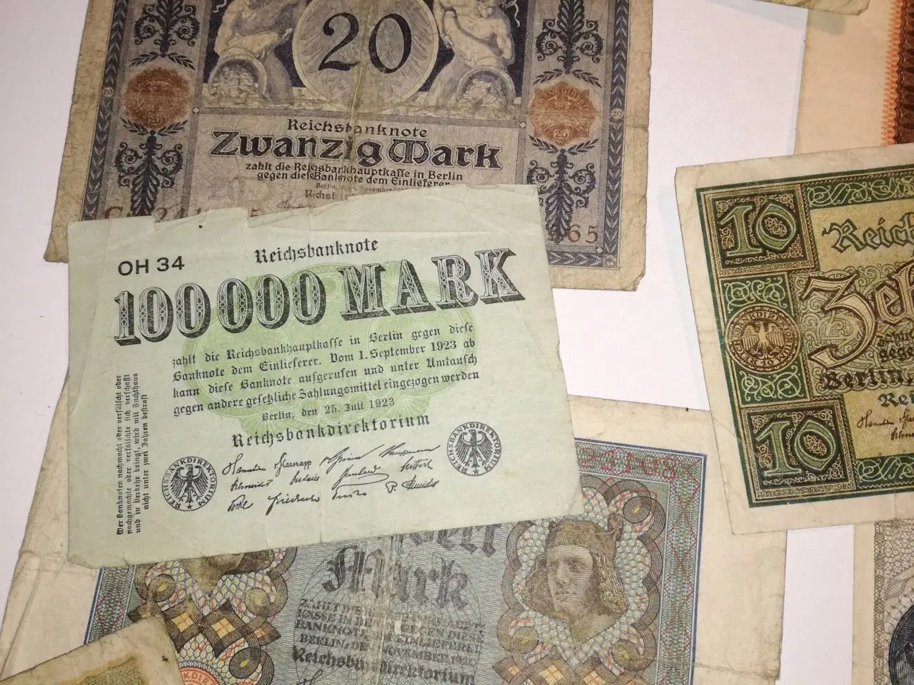 Billede 4 - Gamle tyske pengesedler fra 18 - 19 århundrede