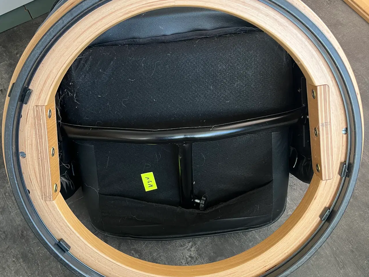 Billede 5 - Læderstol i sort læder