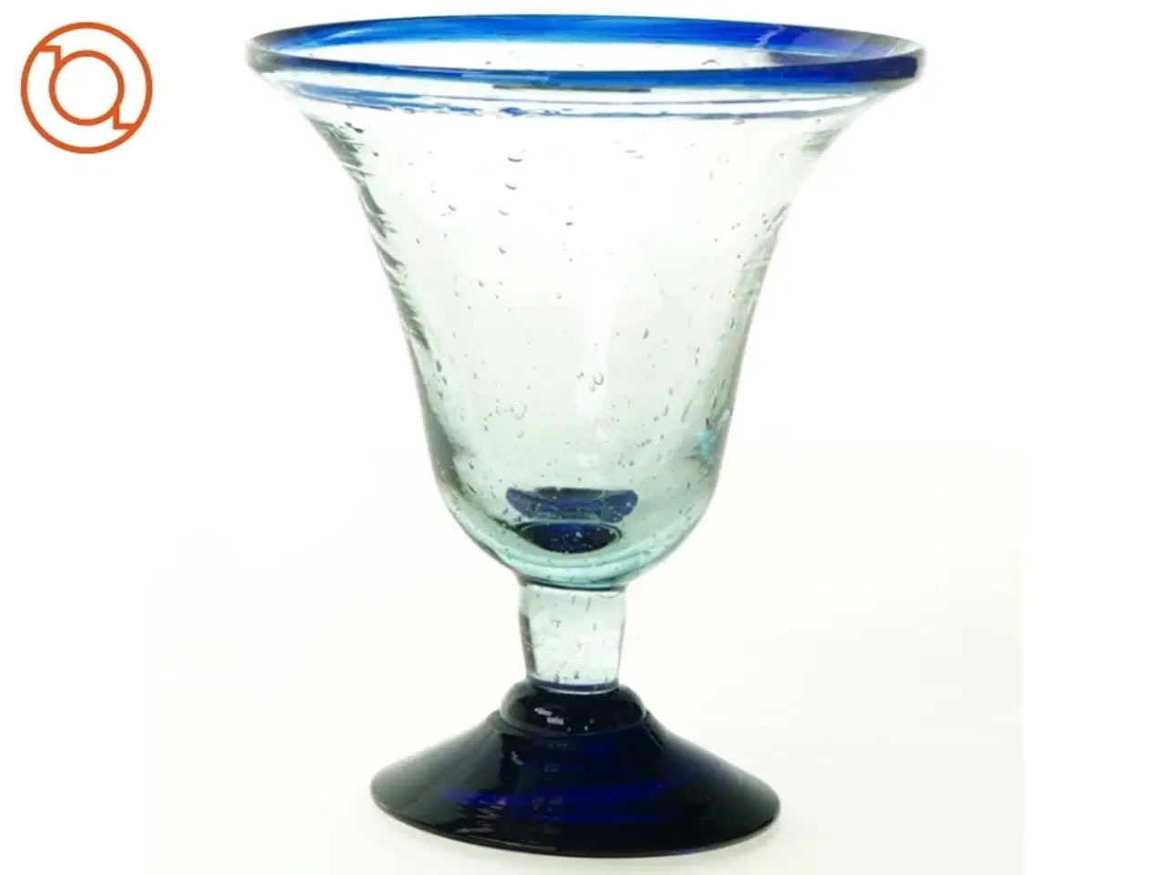 Billede 1 - Vase i glas (str. 13 x 12 cm)
