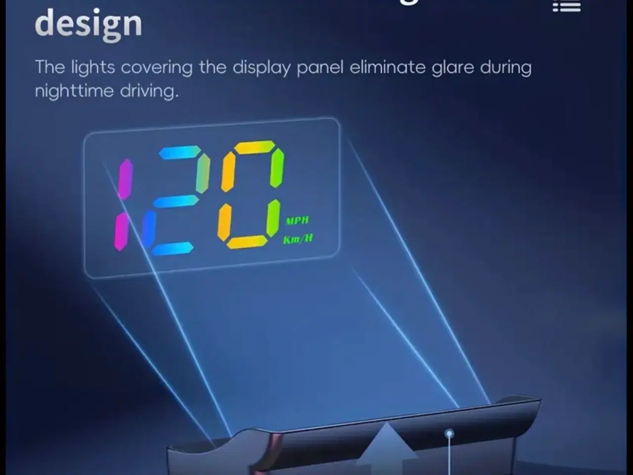 Billede 1 - W1S Bil Head-Up Display (HUD) - Let at bruge, Plug