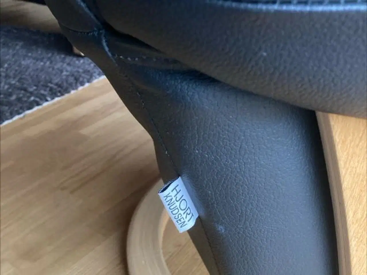 Billede 4 - Hjort Knudsen lænestol ægte læder sort