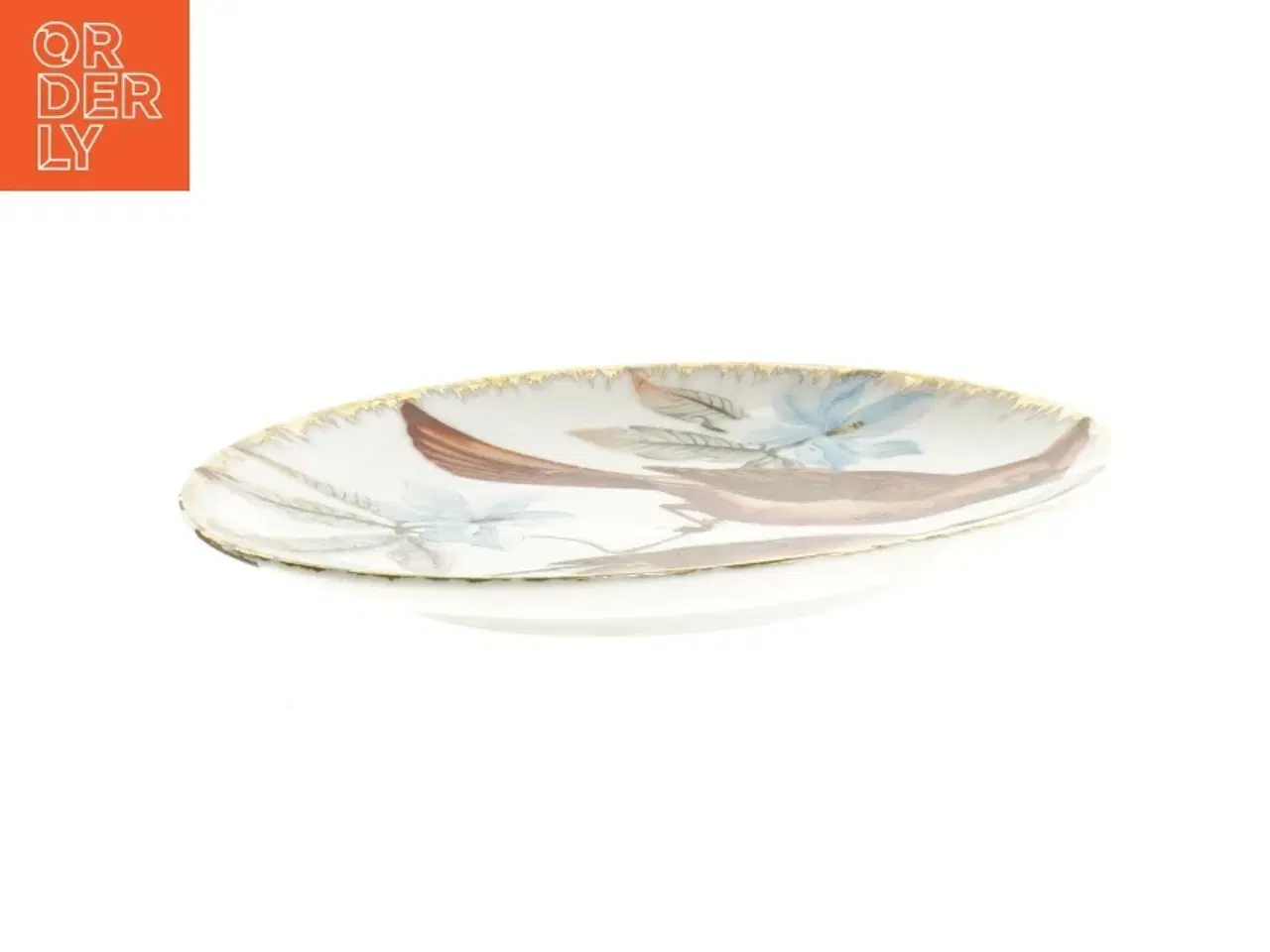 Billede 2 - Porcelænsvægplatte med fuglemotiv (str. 16 cm)