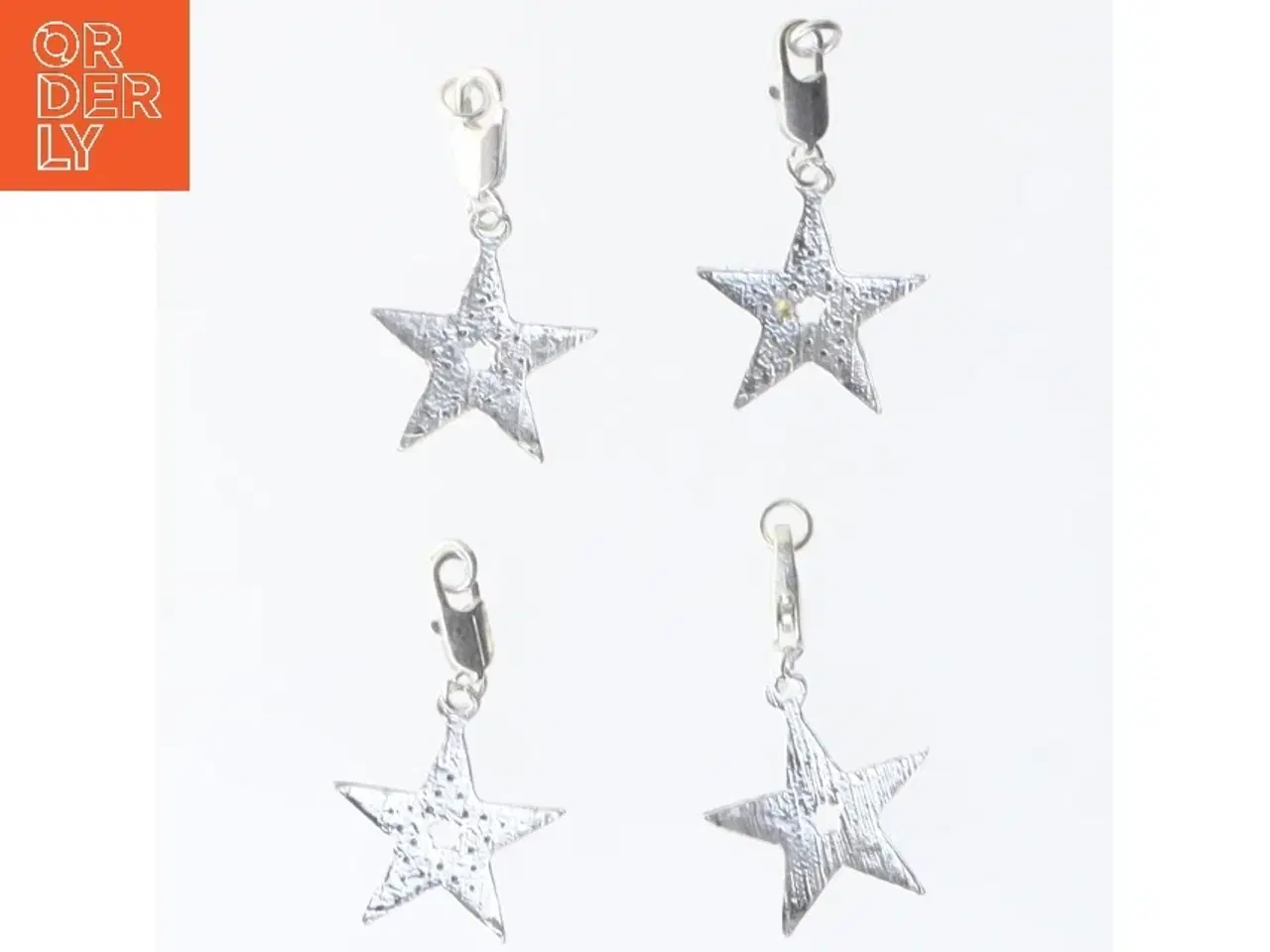 Billede 2 - Sølv stjerne ørestikker (str. 35 mm)