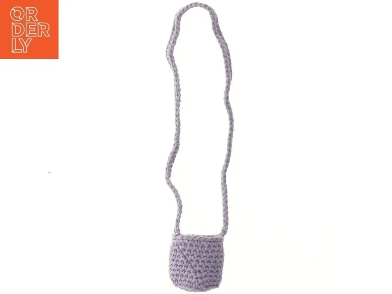 Billede 2 - Hæklet taske (str. Ø 8 cm højde 11 cm)