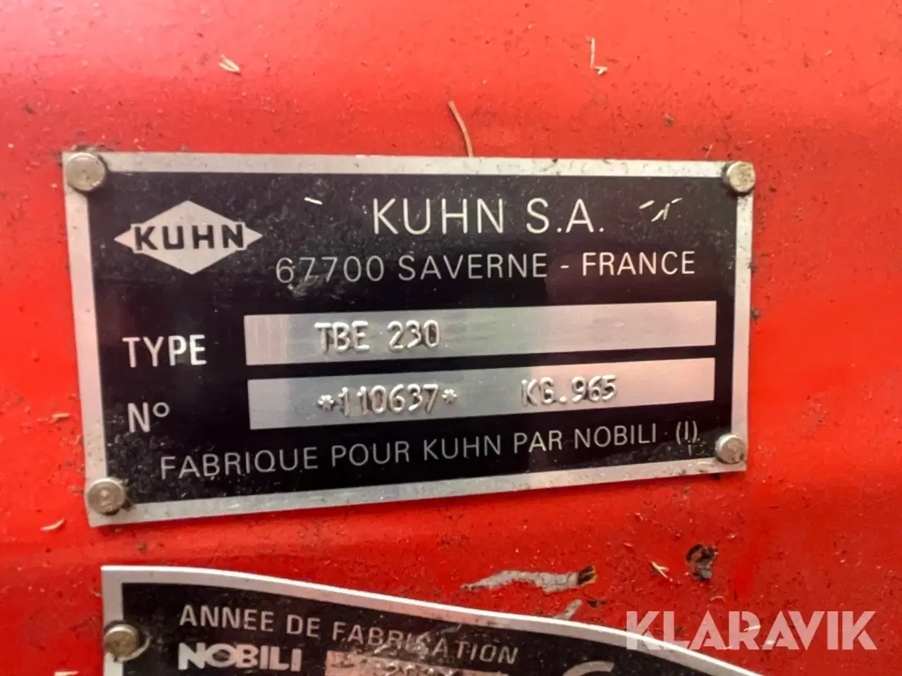 Billede 5 - Slagleklipper Kuhn TBE 230