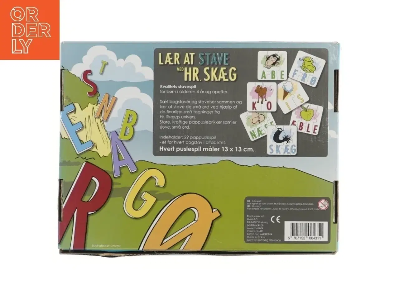 Billede 2 - Stavespil med Hr. Skæg fra DR/Krea (str. 28x21 cm)