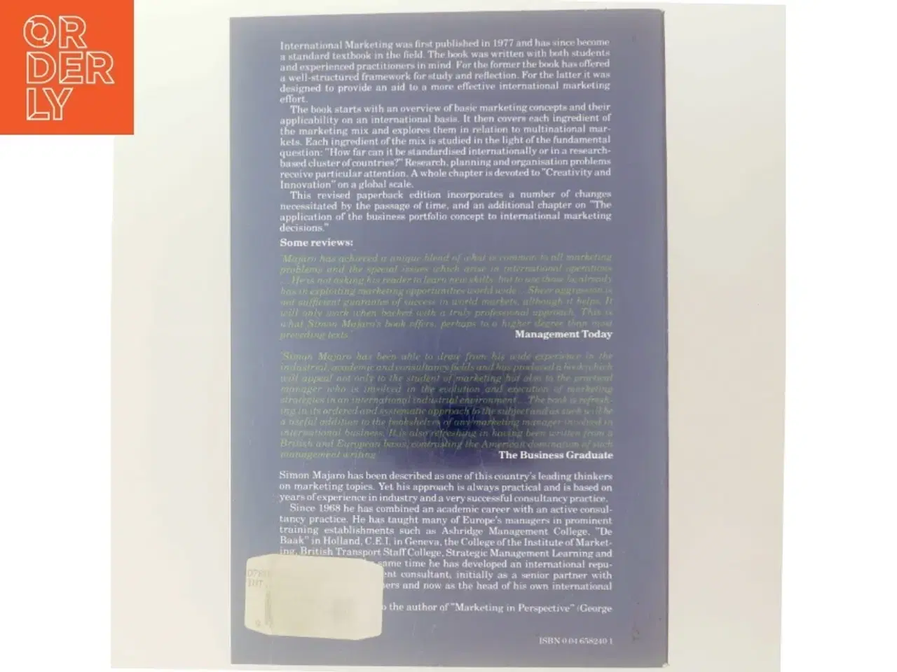 Billede 3 - International Marketing af Simon Majaro (Bog)