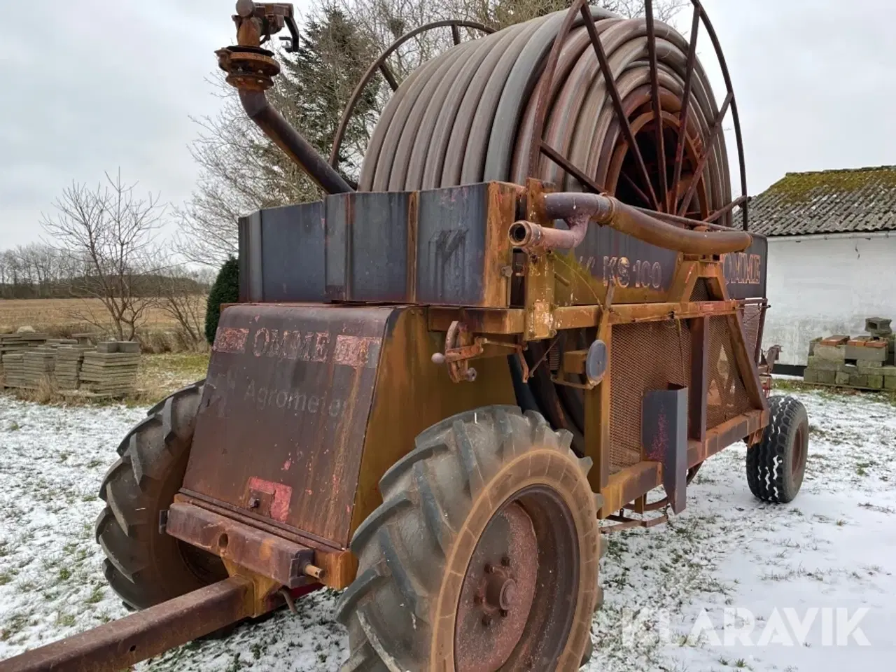 Billede 7 - Vandingsmaskine Omme Ks-110 375 meters slange