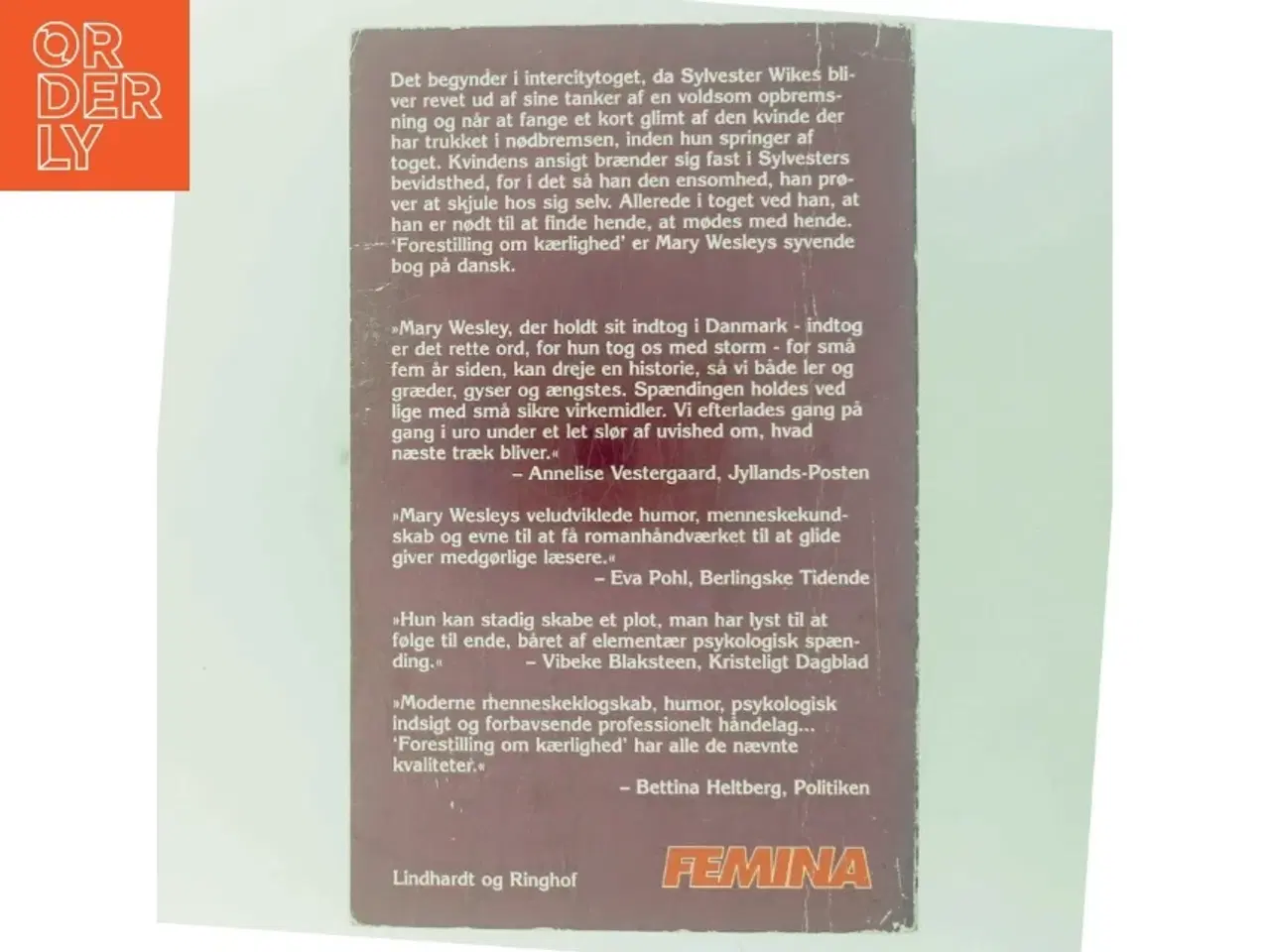 Billede 3 - Forestilling om kærlighed af Mary Wesley (Bog)