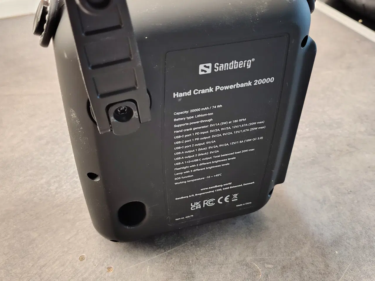 Billede 3 - Sandberg Hand Crank 20W