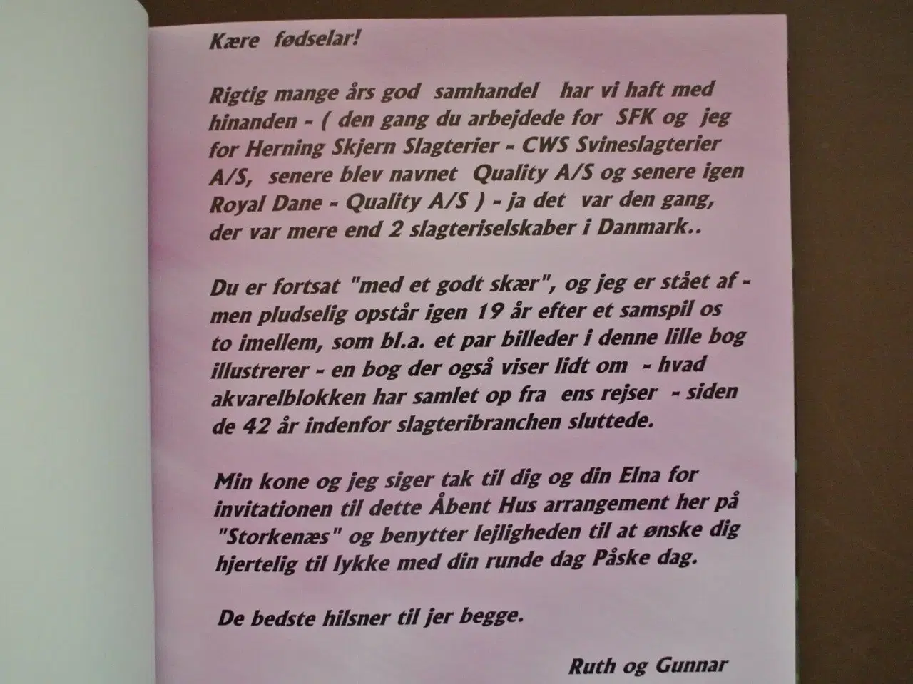 Billede 2 - en hilsen til værtsparret på storkenæs, af gunnar 