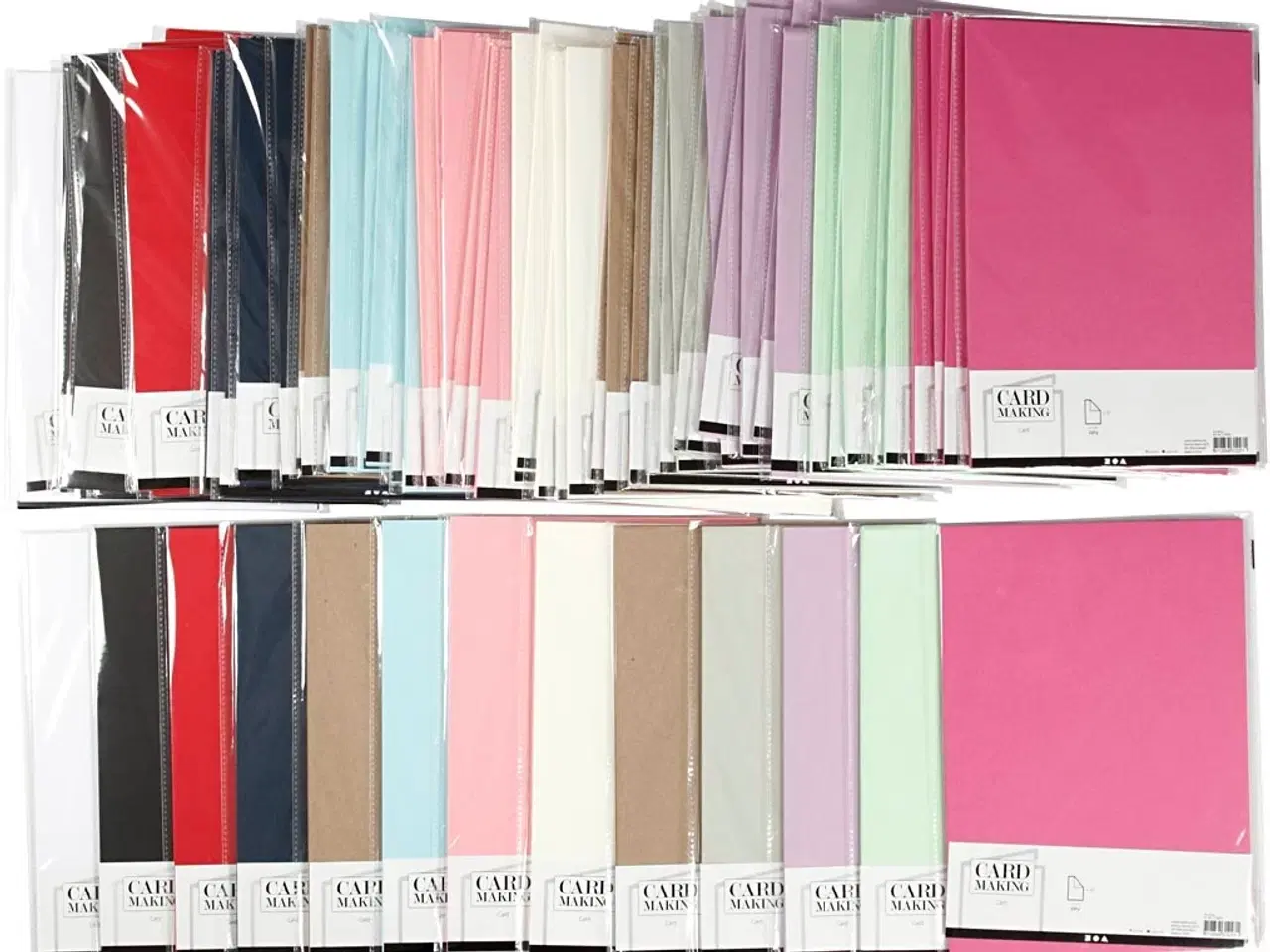 Billede 1 - A4 Karton 220g - Assorterede Farver, 120 Ark