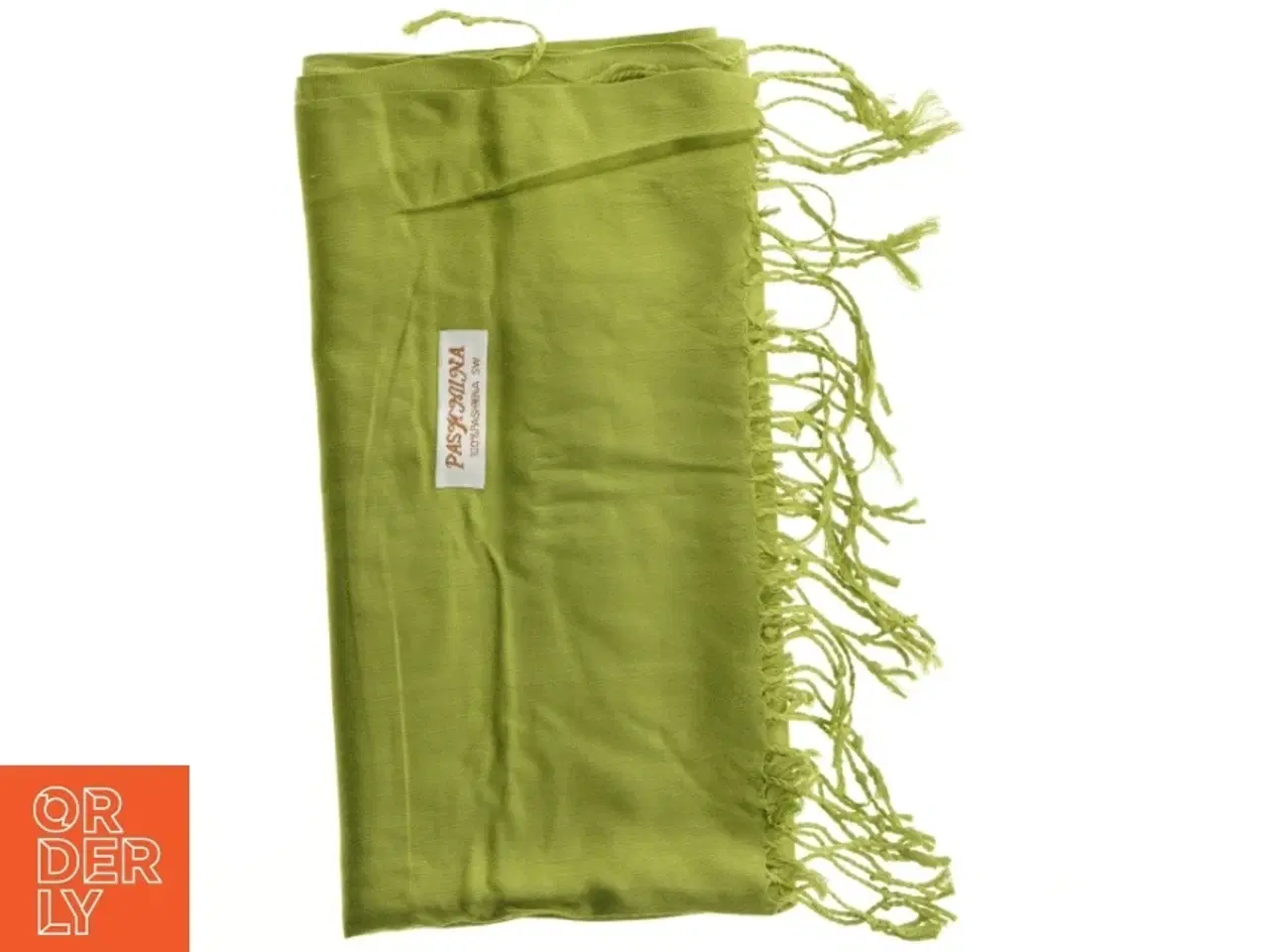 Billede 1 - Grønt pashmina / cashmere sjal (str. 70 x 180 cm)