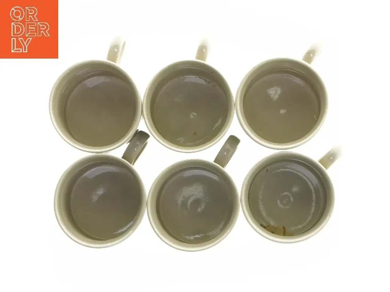 Billede 4 - Keramiske krus med røde striber fra Spülmaschinenfest (str. Ø 8x8 cm)