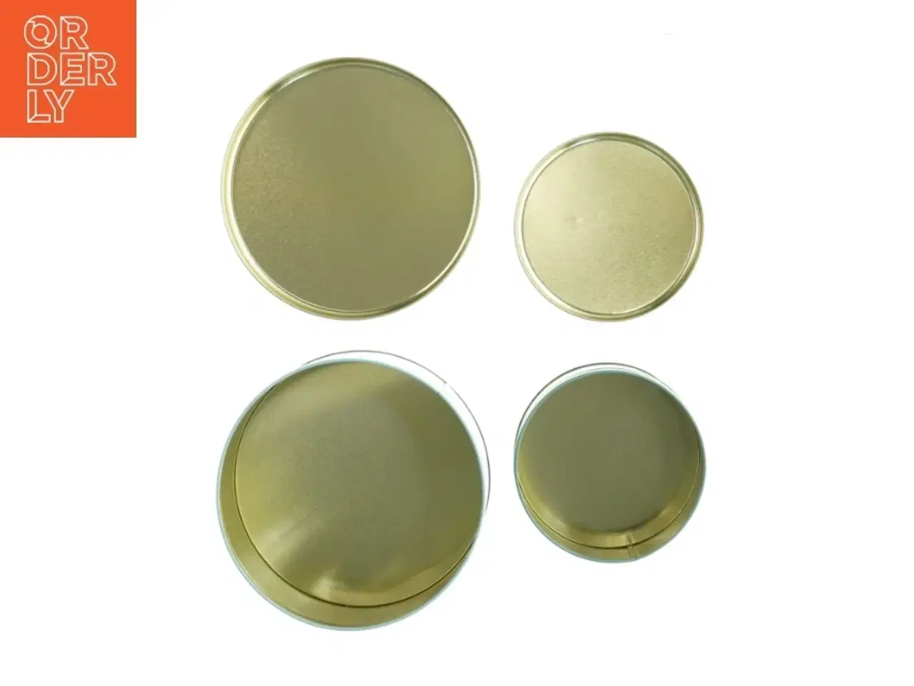 Billede 4 - Dekorative dåser med stjernemotiv fra Søstrene Grene (str. 18 x 8 cm og 12 x 6 cm)