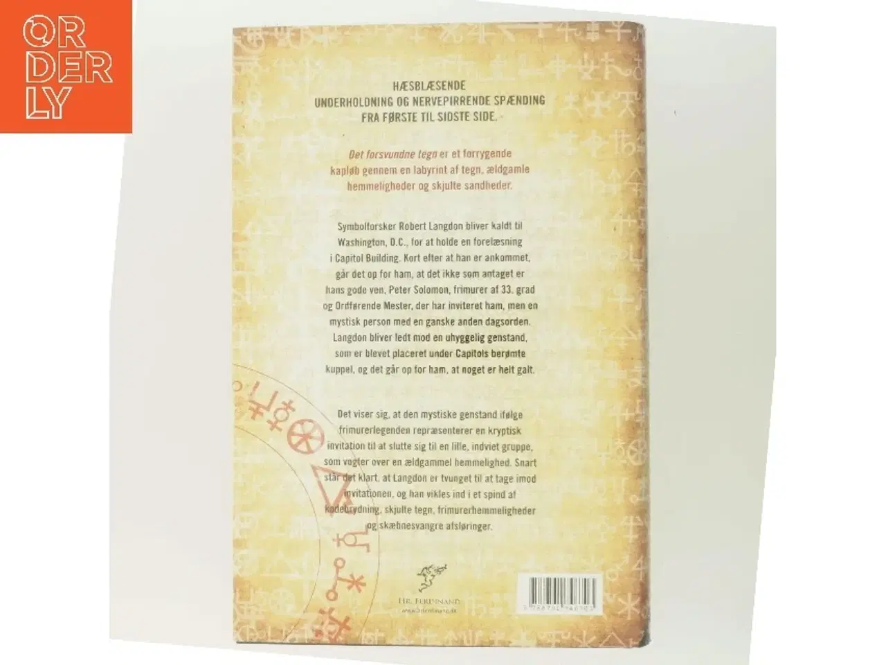 Billede 3 - Det forsvundne tegn af Dan Brown (Bog)