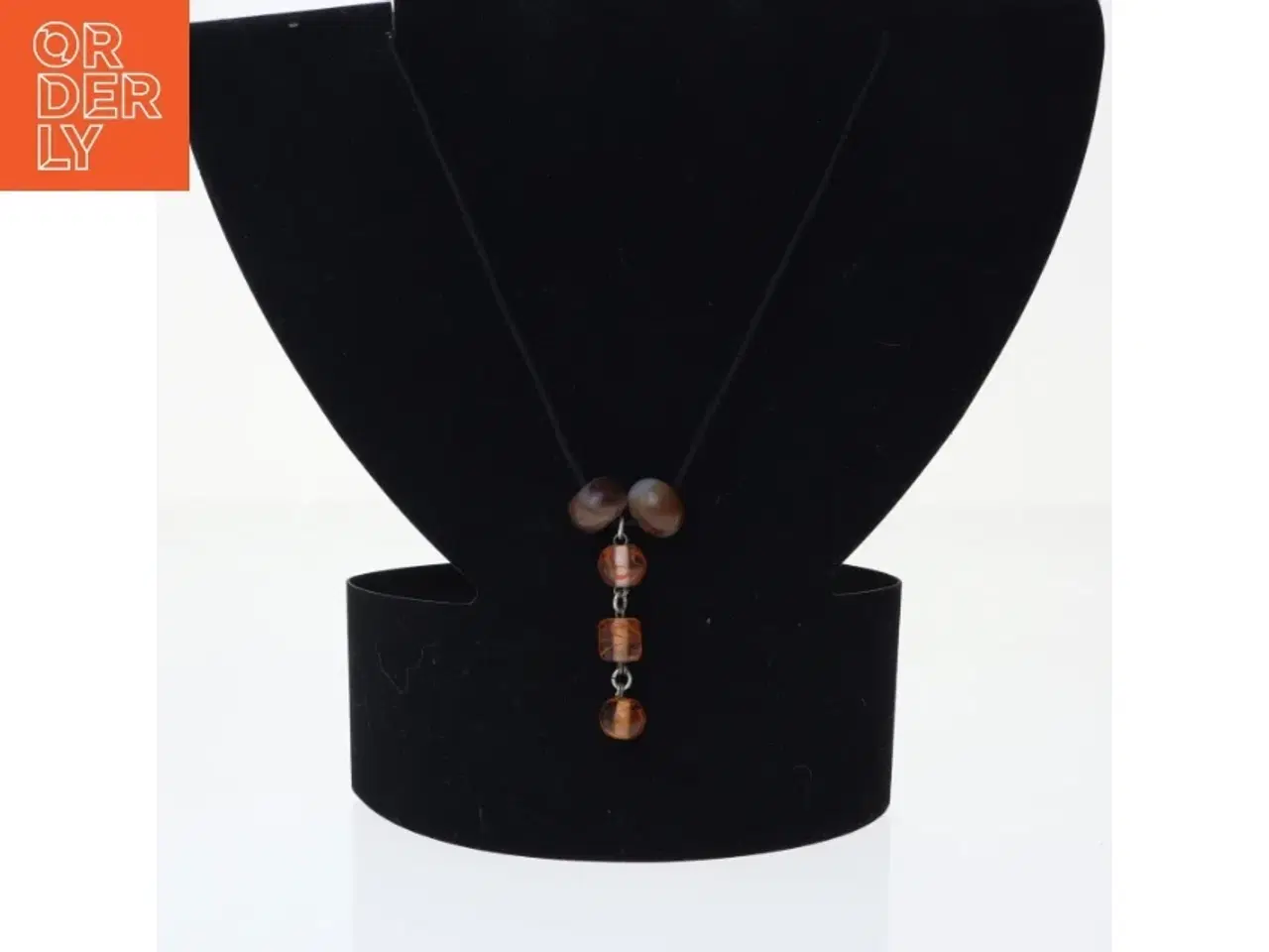 Billede 1 - Halskæde med perlevedhæng (str. 37 cm)