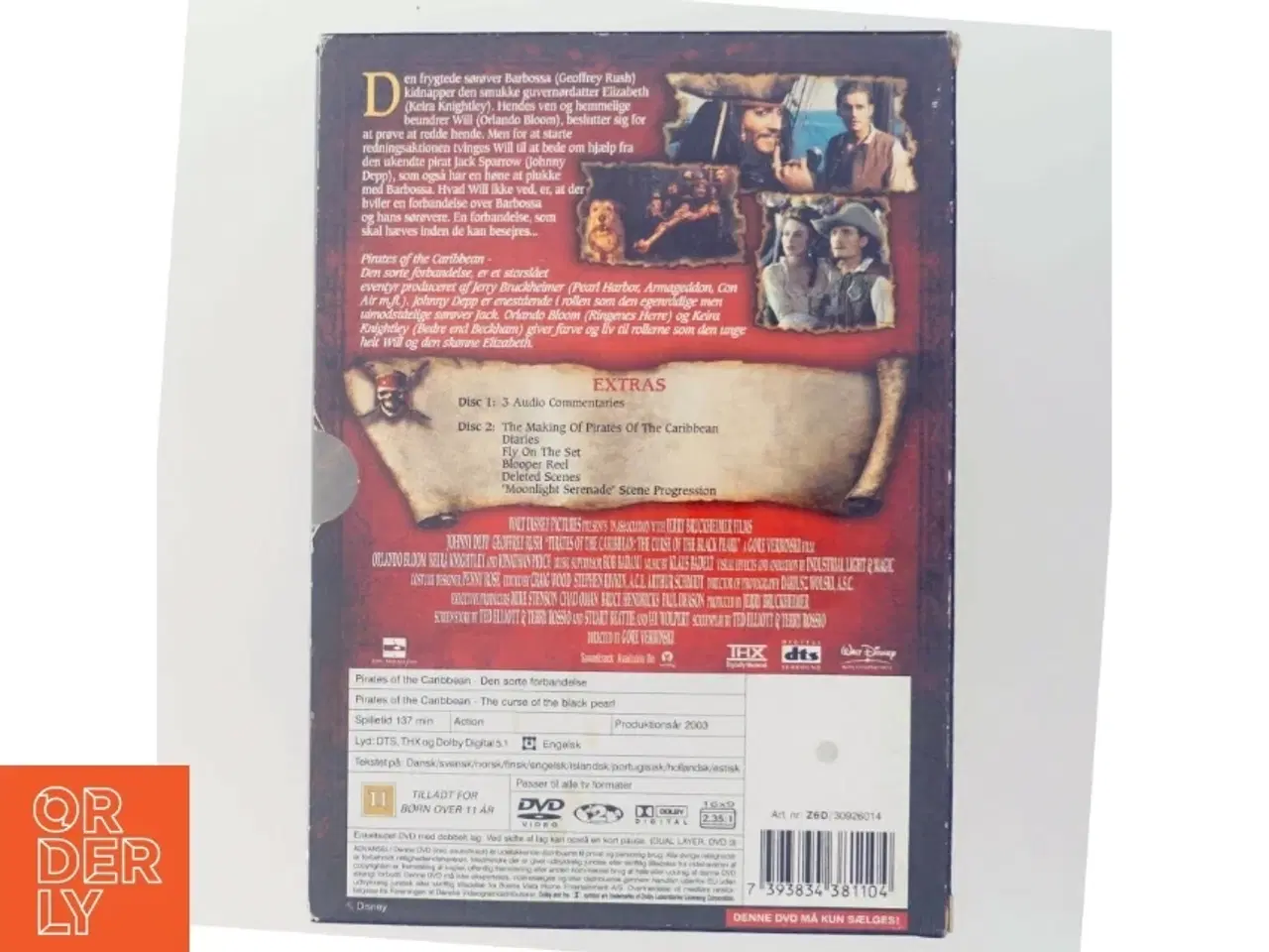Billede 3 - Pirates of Carribean (2disc): Sorte for