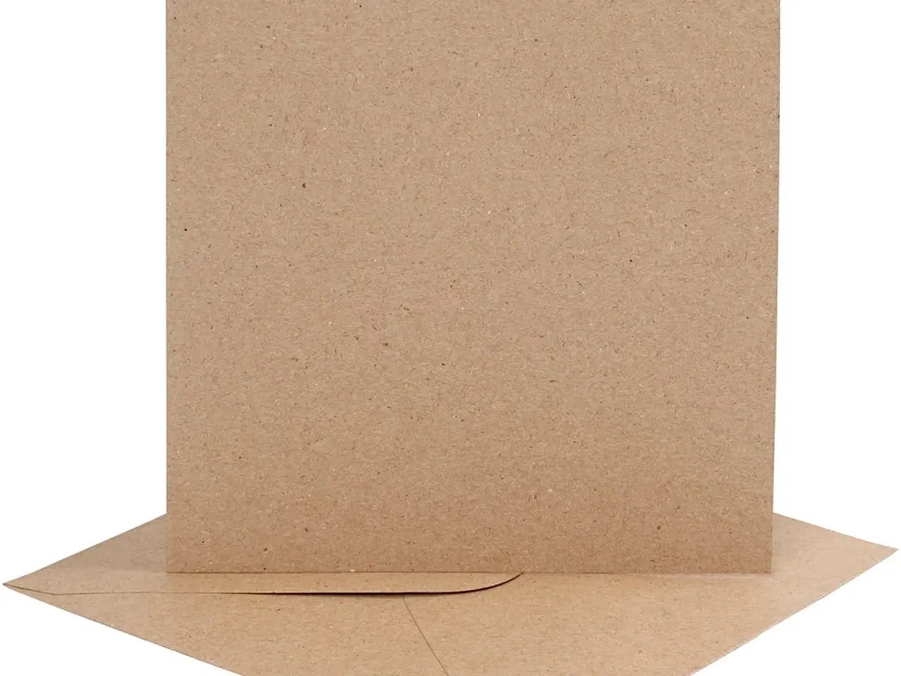 Billede 1 - Elegante kort og kuverter i naturpapir - 4 sæt