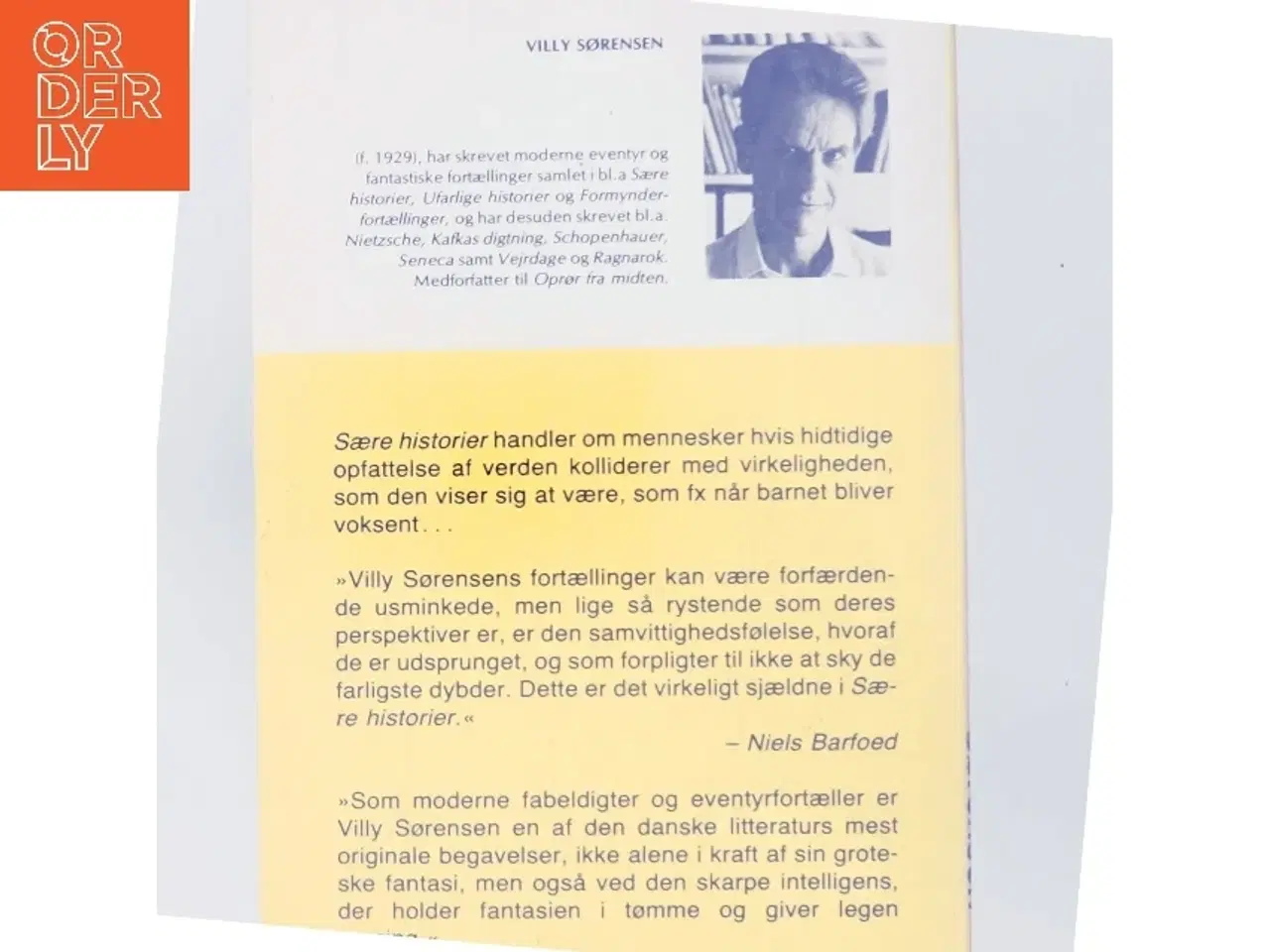 Billede 1 - Sære historier af Villy Sørensen (Bog)