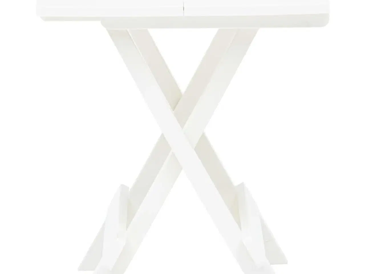 Billede 3 - Foldbart havebord 45x43x50 cm plastik hvid